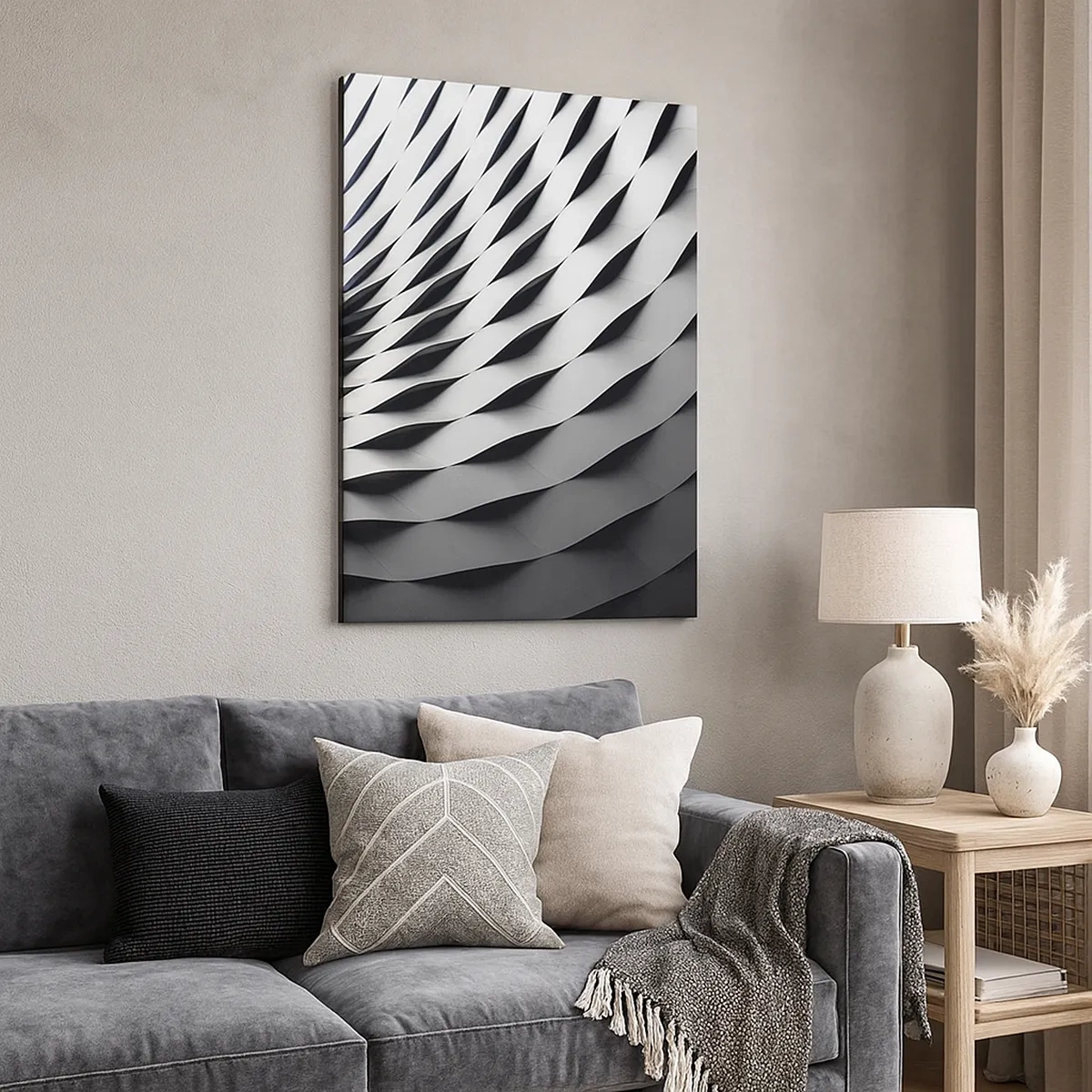 Quadro em tela - Na superfície das ondas - 50x70 cm