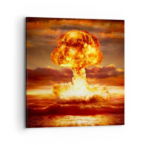 Quadro em tela - E o fim vai chegar - 70x70 cm