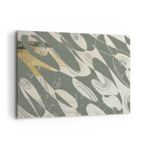 Quadro em tela - Abstração rítmica - 100x70 cm