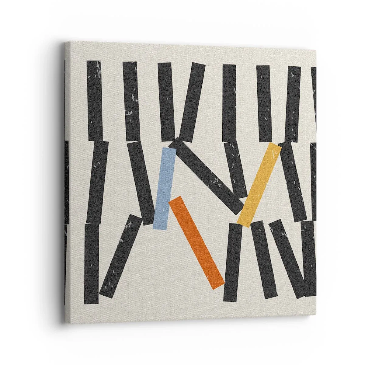 Quadro em tela - Dominó – composição - 30x30 cm