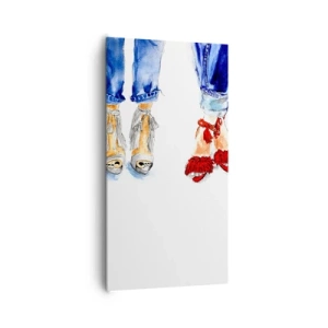 Quadro em tela - Por que não vamos passear? - 65x120 cm