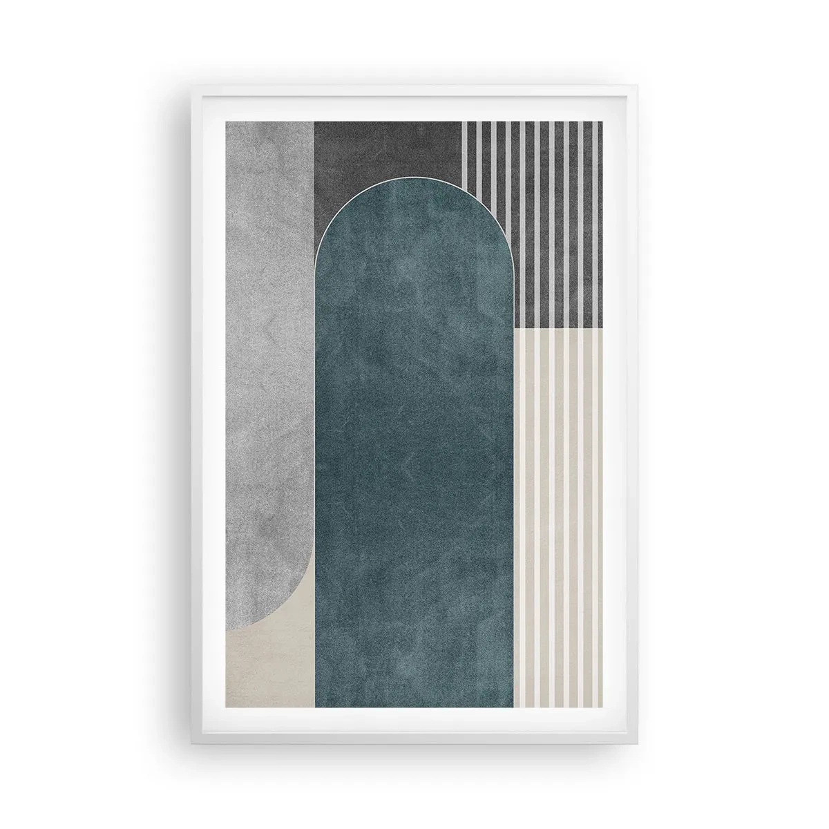 Pôster em moldura branca - Composição ao nível - 61x91 cm