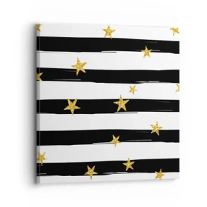 Quadro em tela - Todos nós nascemos sob uma estrela da sorte - 30x30 cm