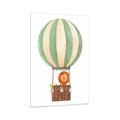 Quadro em vidro - As viagens de Leon - 70x100 cm