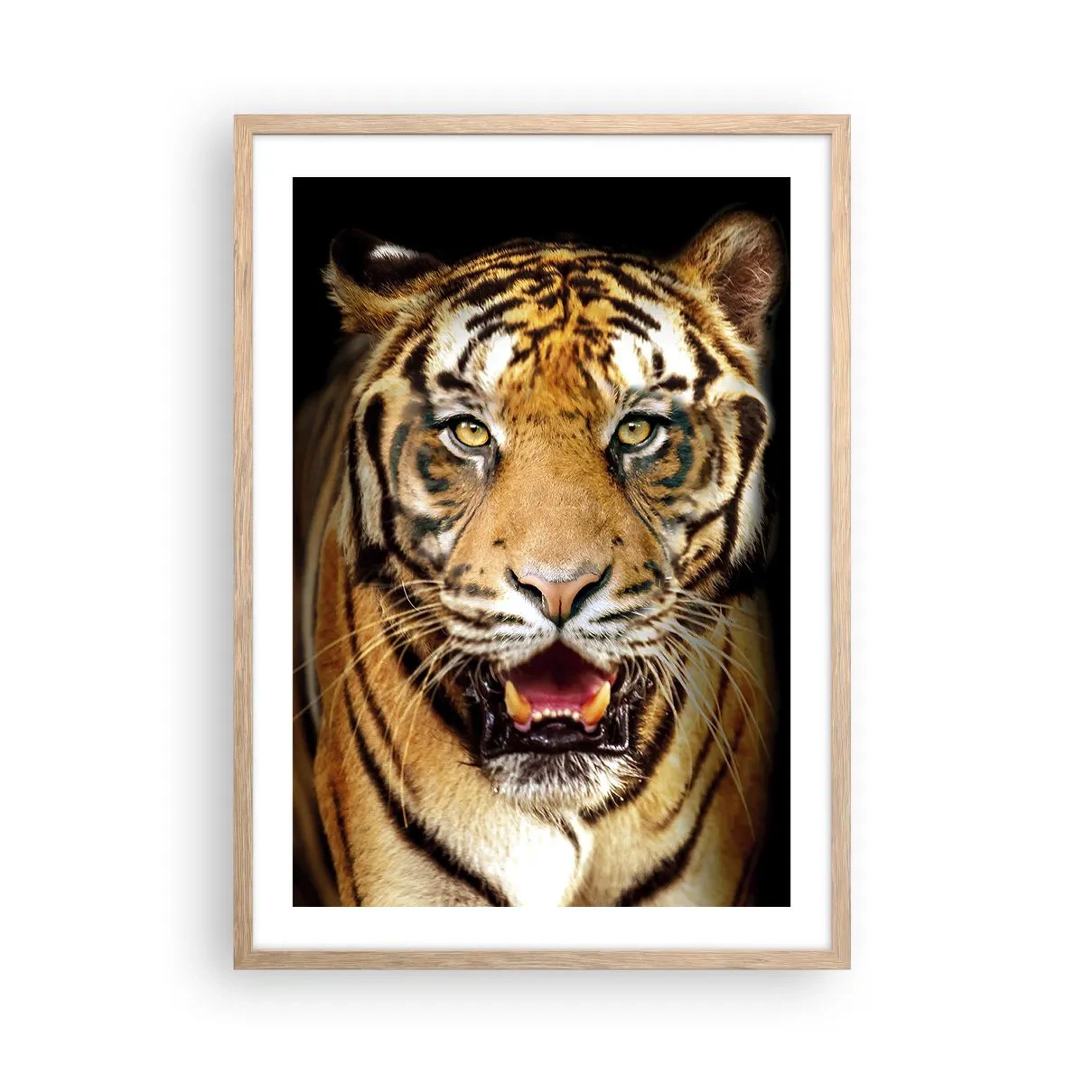 Pôster com moldura de carvalho claro - Coração selvagem - 50x70 cm