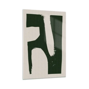 Quadro em vidro - Baías de branco - 70x100 cm