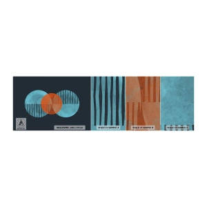 Amostra de papel de parede Premium Sand - Obras de arte simétricas - Abstração, Pedaço, Padrão Geométrico - 100x30 cm