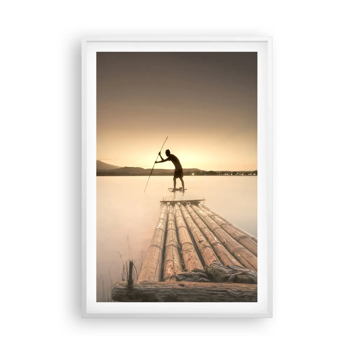 Pôster em moldura branca - Antes de descansar - 61x91 cm