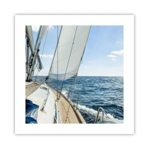 Pôster - Ahoy, aventura - 40x40 cm