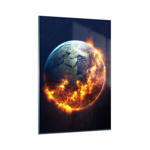 Quadro em vidro - A chama do apocalipse - 80x120 cm