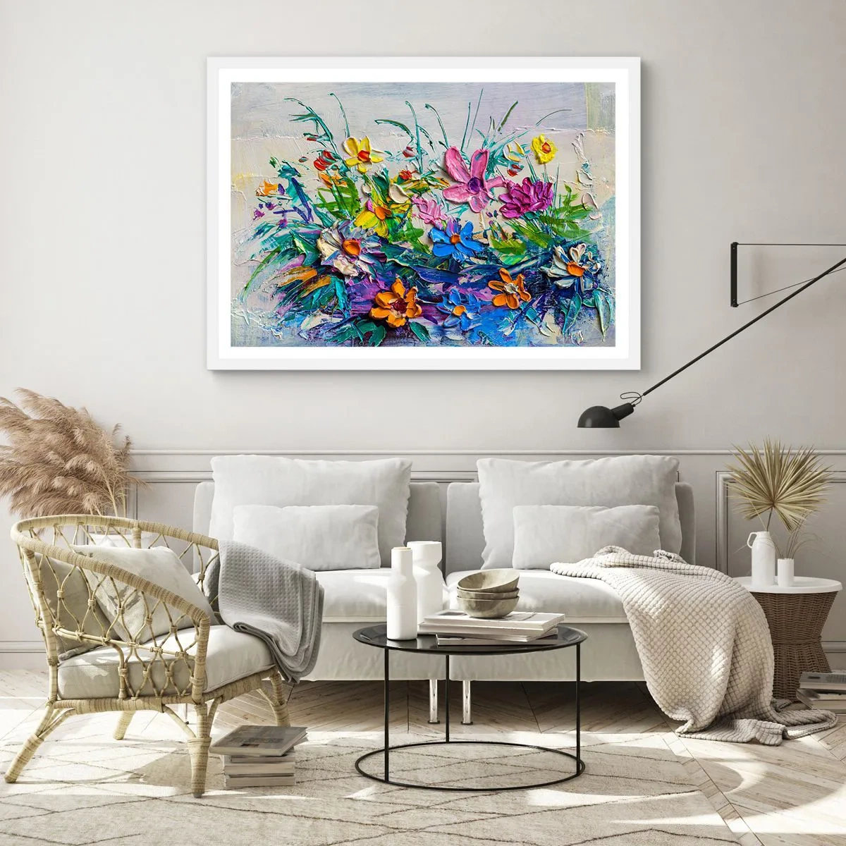 Pôster em moldura branca - Não é de todo natureza morta - 100x70 cm