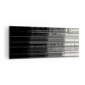 Quadro em tela - Ondas e vibrações - 100x40 cm