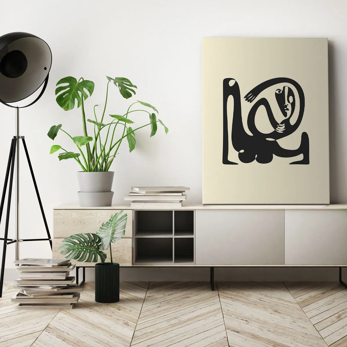 Quadro em tela - Quase Picasso - 45x80 cm