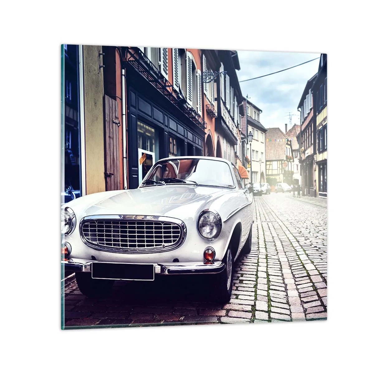 Quadro em vidro - O passado é hoje - 50x50 cm