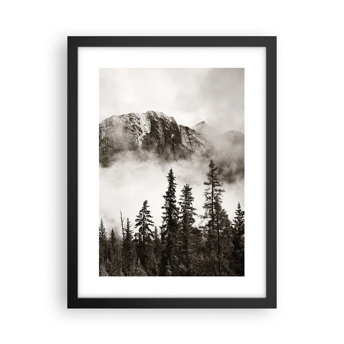 Pôster com moldura preta - O soberano de granito - 30x40 cm