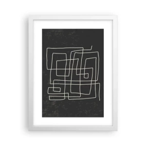 Pôster em moldura branca - Não é tão simples - 30x40 cm