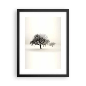 Pôster com moldura preta - Sono de inverno - 30x40 cm