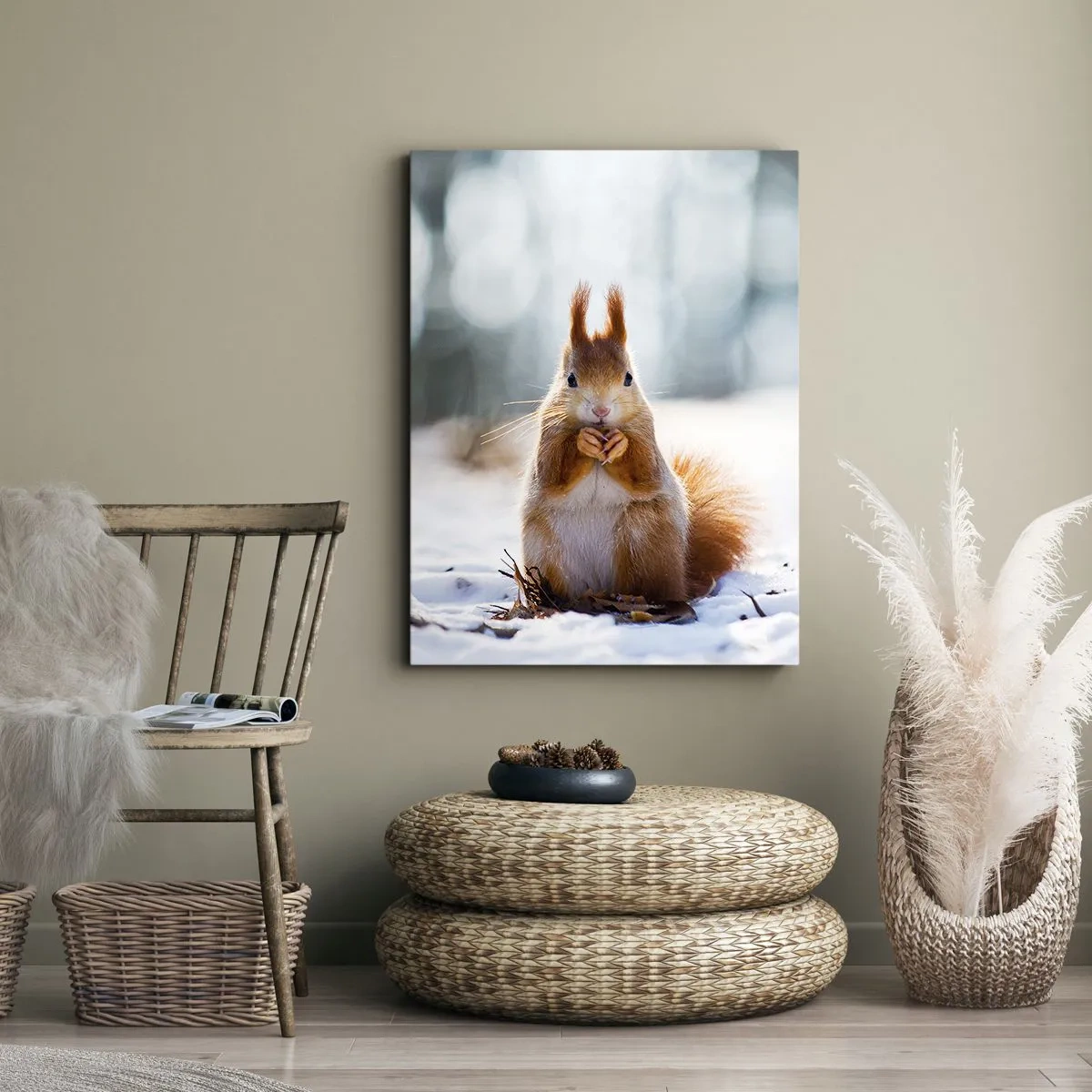 Quadro em tela - Para o que estás a olhar? - 45x80 cm