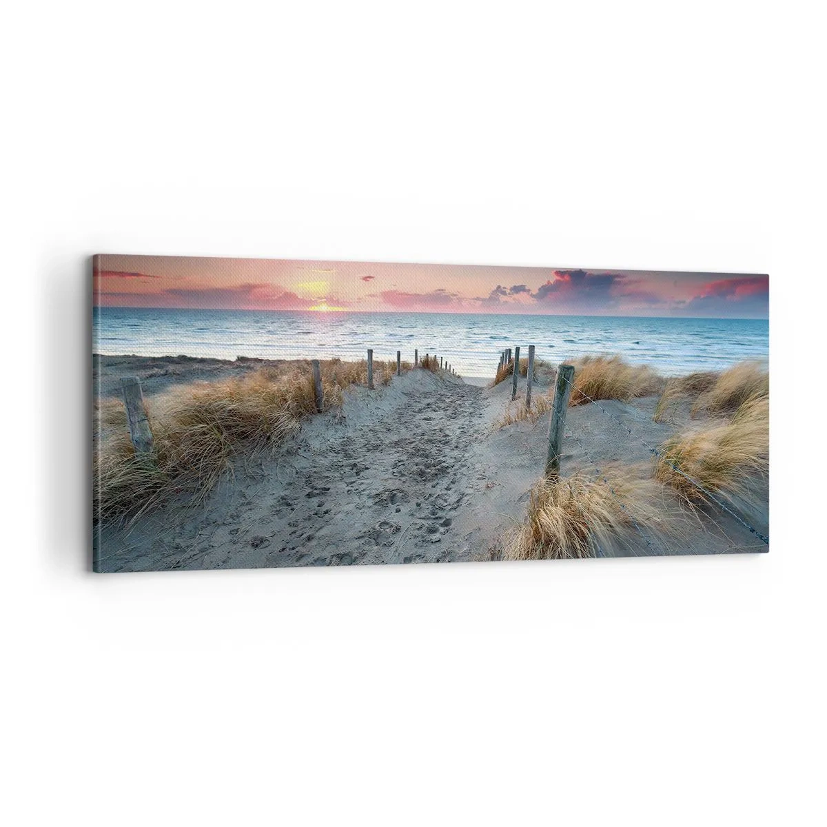 Quadro em tela - Derramou um arco-íris de esplendor radiante.... - 100x40 cm