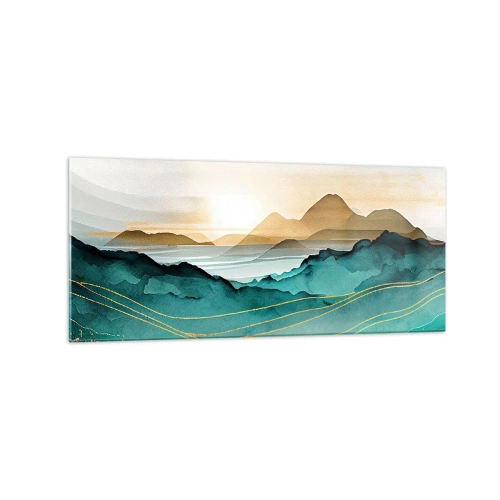 Quadro em vidro - À beira da abstração – paisagem - 120x50 cm