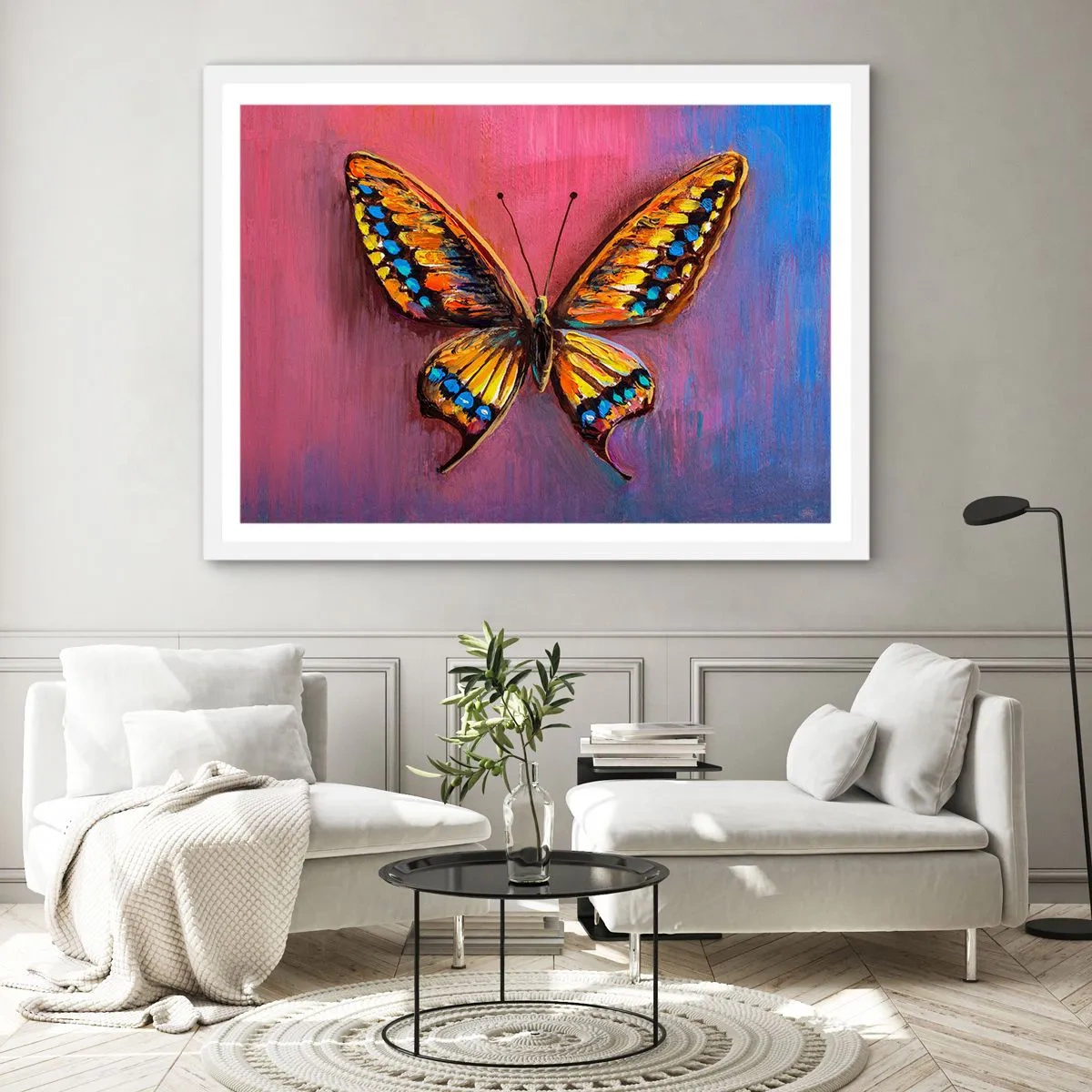 Pôster em moldura branca - Uma joia da natureza - 100x70 cm