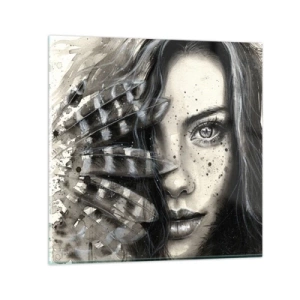 Quadro em vidro - Beleza selvagem - 50x50 cm