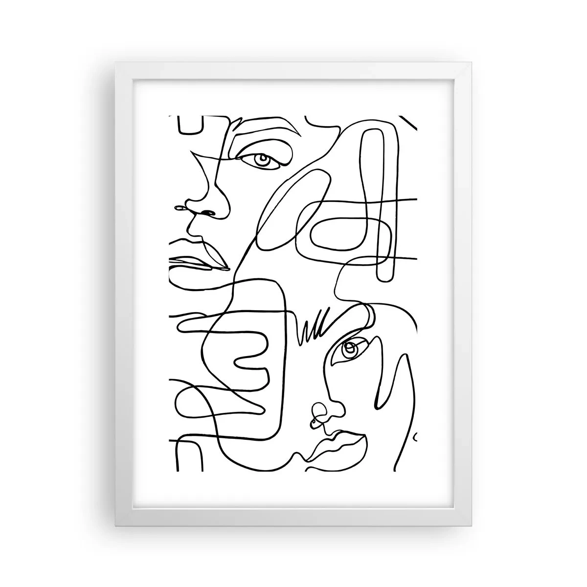 Pôster em moldura branca - Em emoções emaranhadas - 30x40 cm