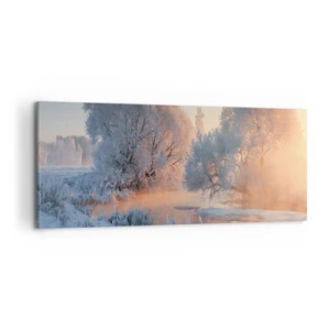 Quadro em tela - Tudo brilha como cristal ao sol - 120x50 cm