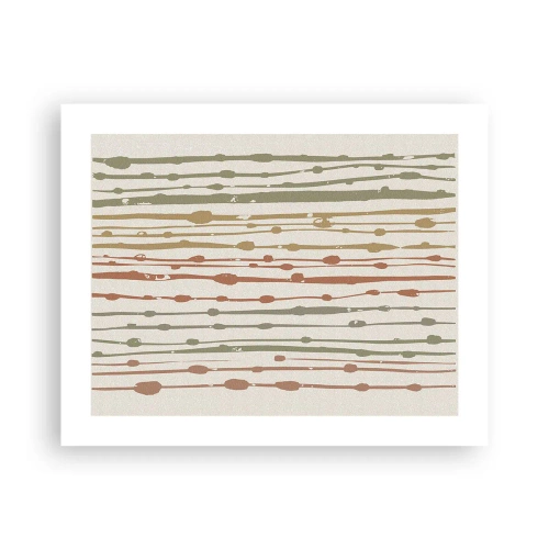 Pôster - Notação musical de cores - 50x40 cm