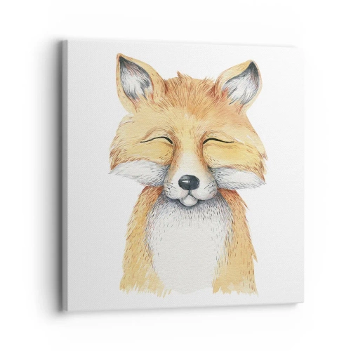 Quadro em tela - Humor de raposa - 30x30 cm