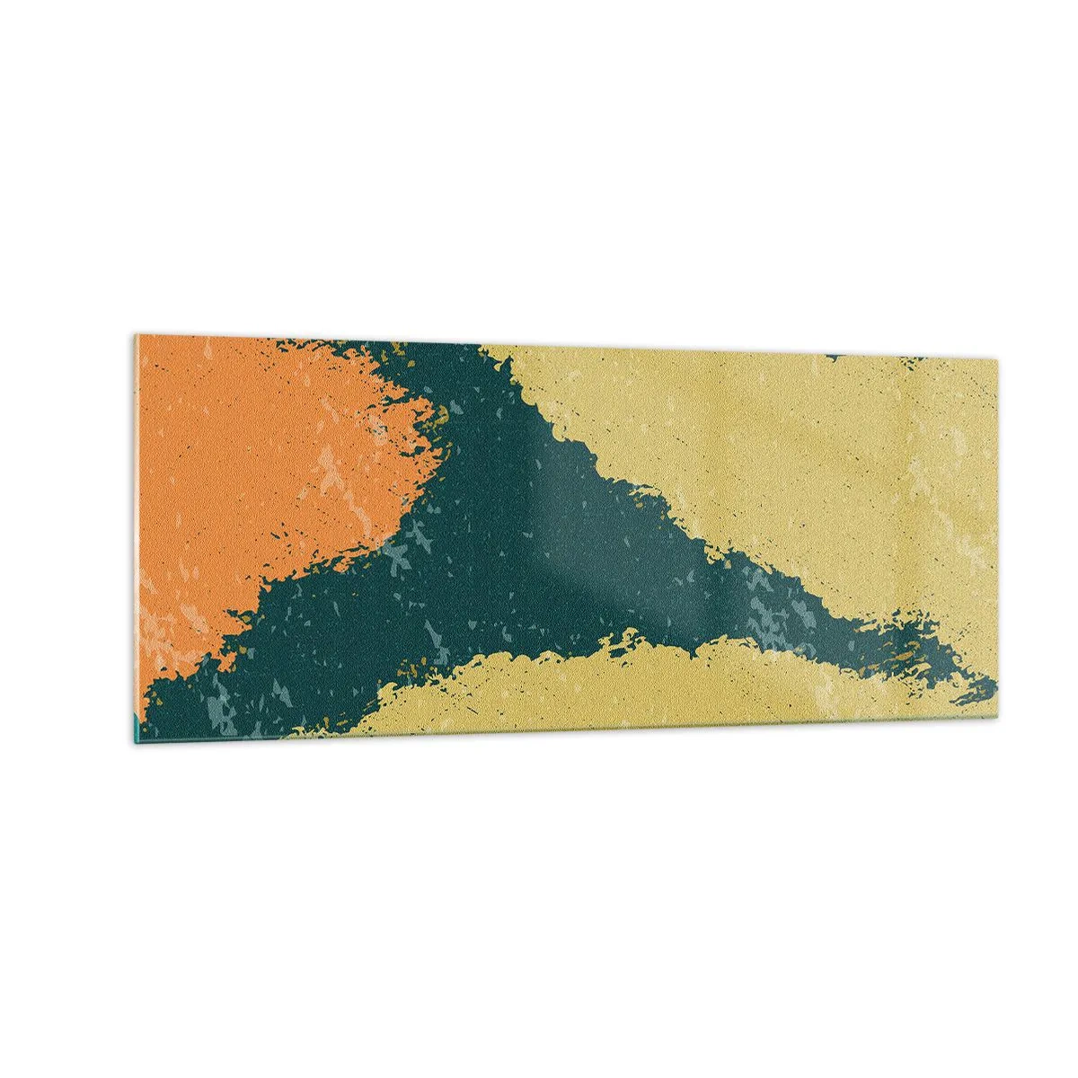 Quadro em vidro - Abstração – movimento lento - 100x40 cm