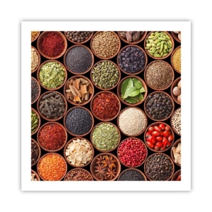 Pôster - Todos os sabores do mundo - 60x60 cm