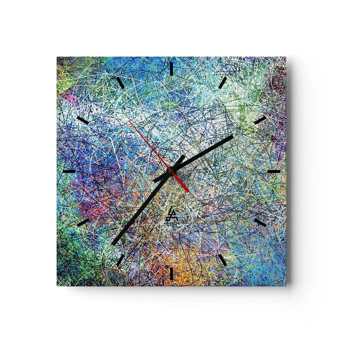 Relógio de parede - Relógio em vidro - Não é assim tão simples - 30x30 cm
