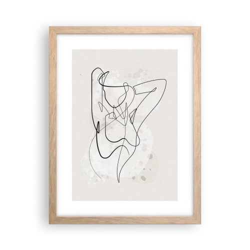 Pôster com moldura de carvalho claro - A arte da sedução - 30x40 cm