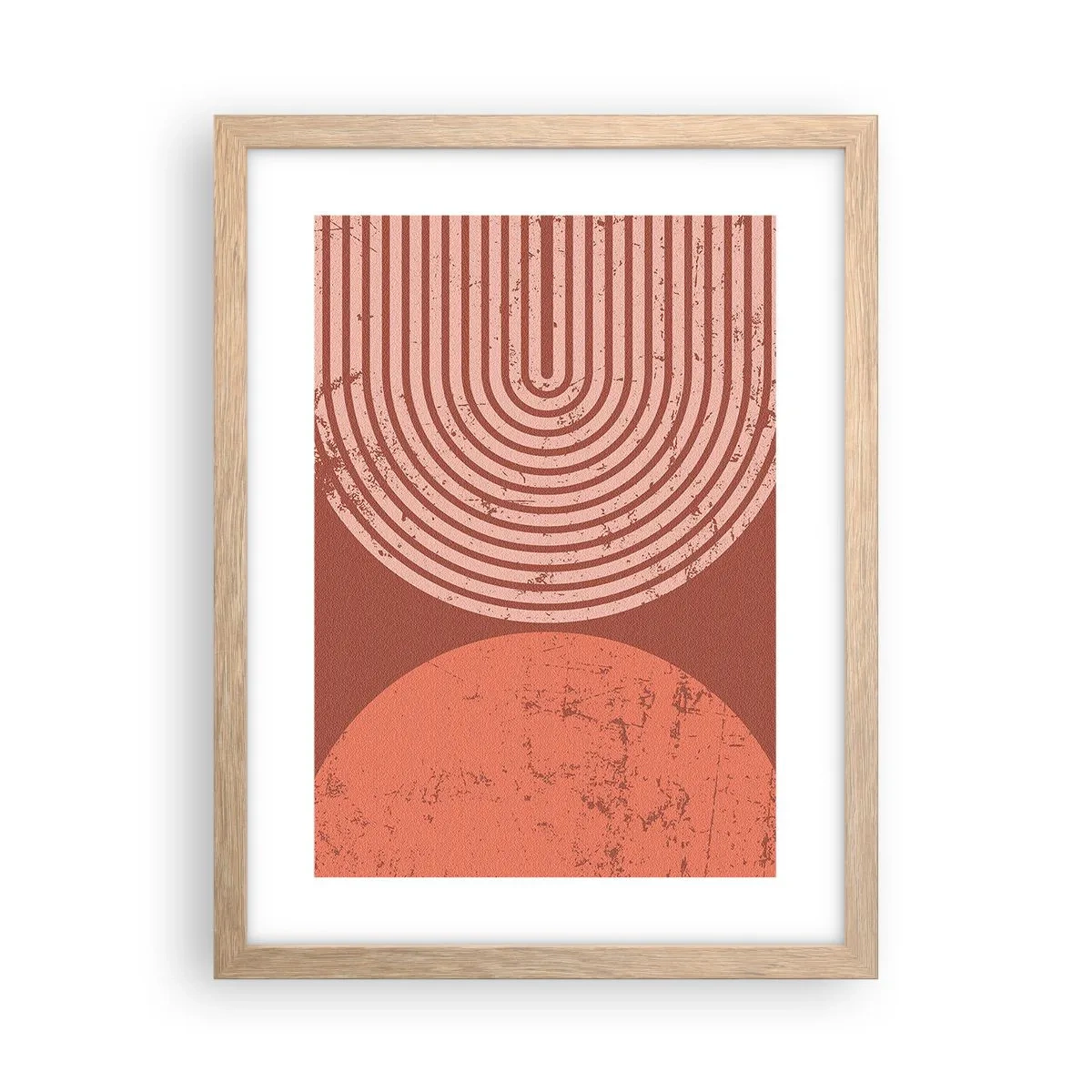 Pôster com moldura de carvalho claro - Relacionamento próximo - 30x40 cm