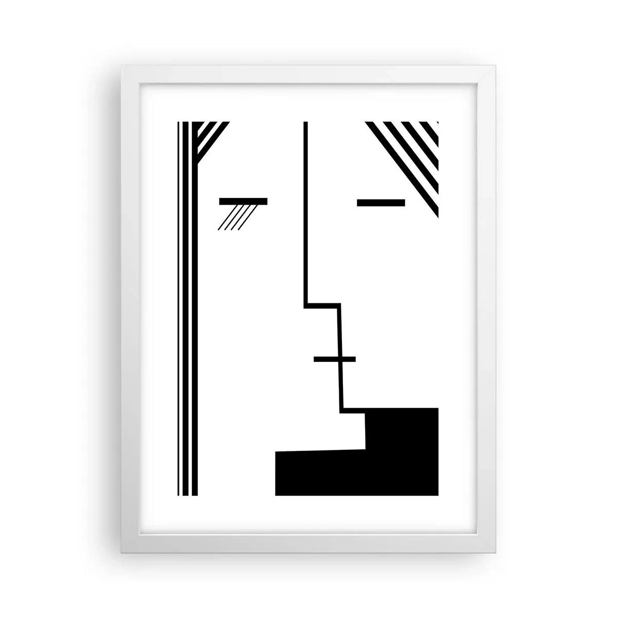 Pôster em moldura branca - Apenas um beijo - 30x40 cm