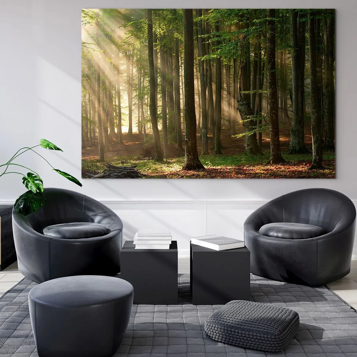 Quadro em vidro - Radiante em uma manhã de primavera - 100x70 cm