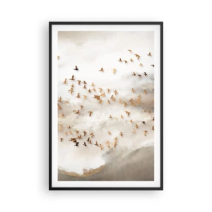 Pôster com moldura preta - Está na hora… - 61x91 cm