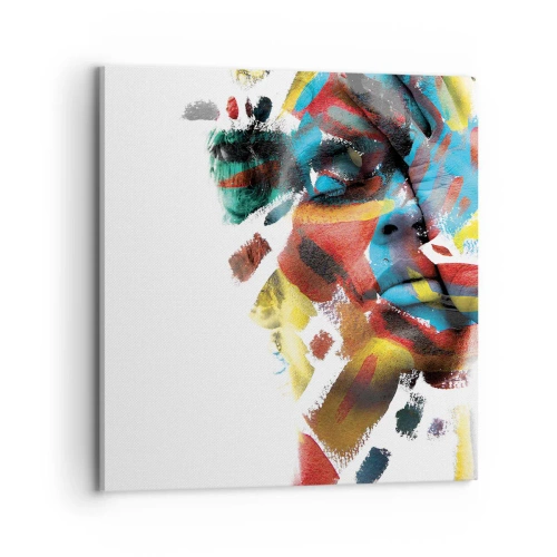 Quadro em tela - Personalidade colorida - 70x70 cm
