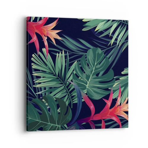 Quadro em tela - Queimar em verde - 40x40 cm
