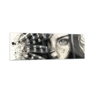 Quadro em vidro - Beleza selvagem - 160x50 cm