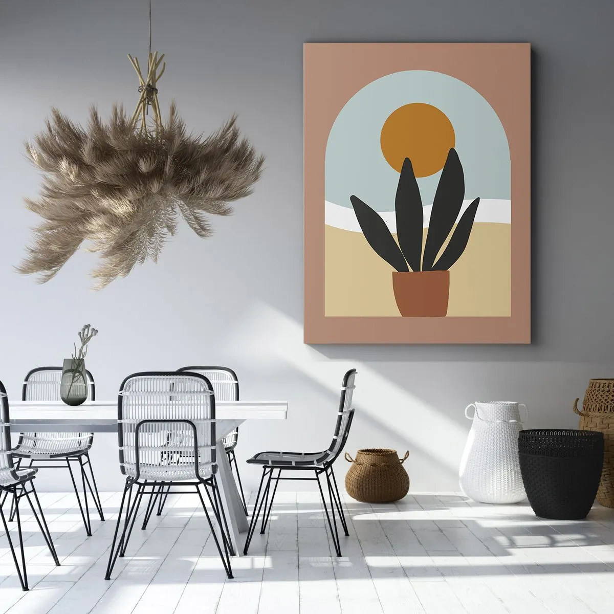 Quadro em tela - Pequenas alegrias - 65x120 cm