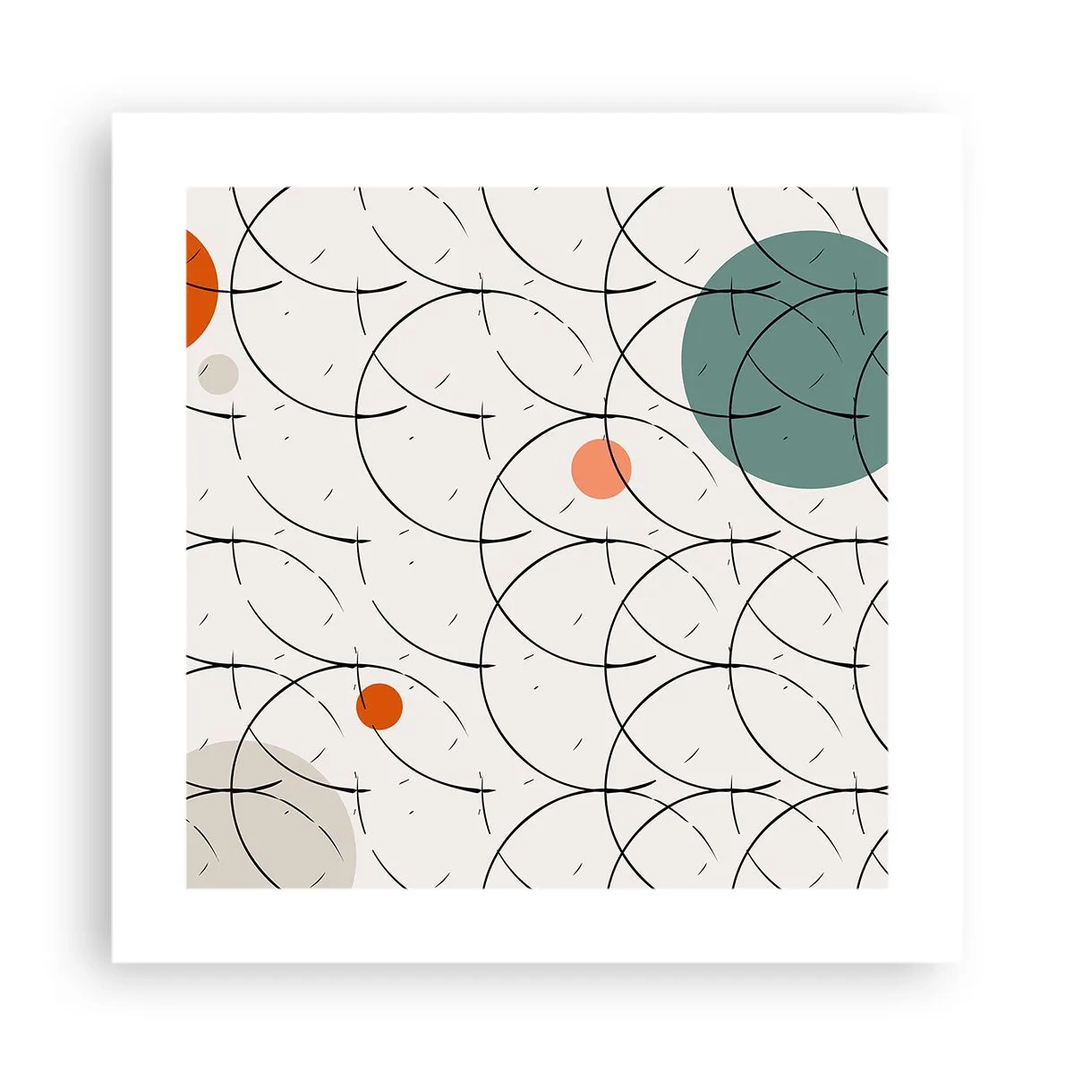 Pôster - No espírito da pop art - 40x40 cm