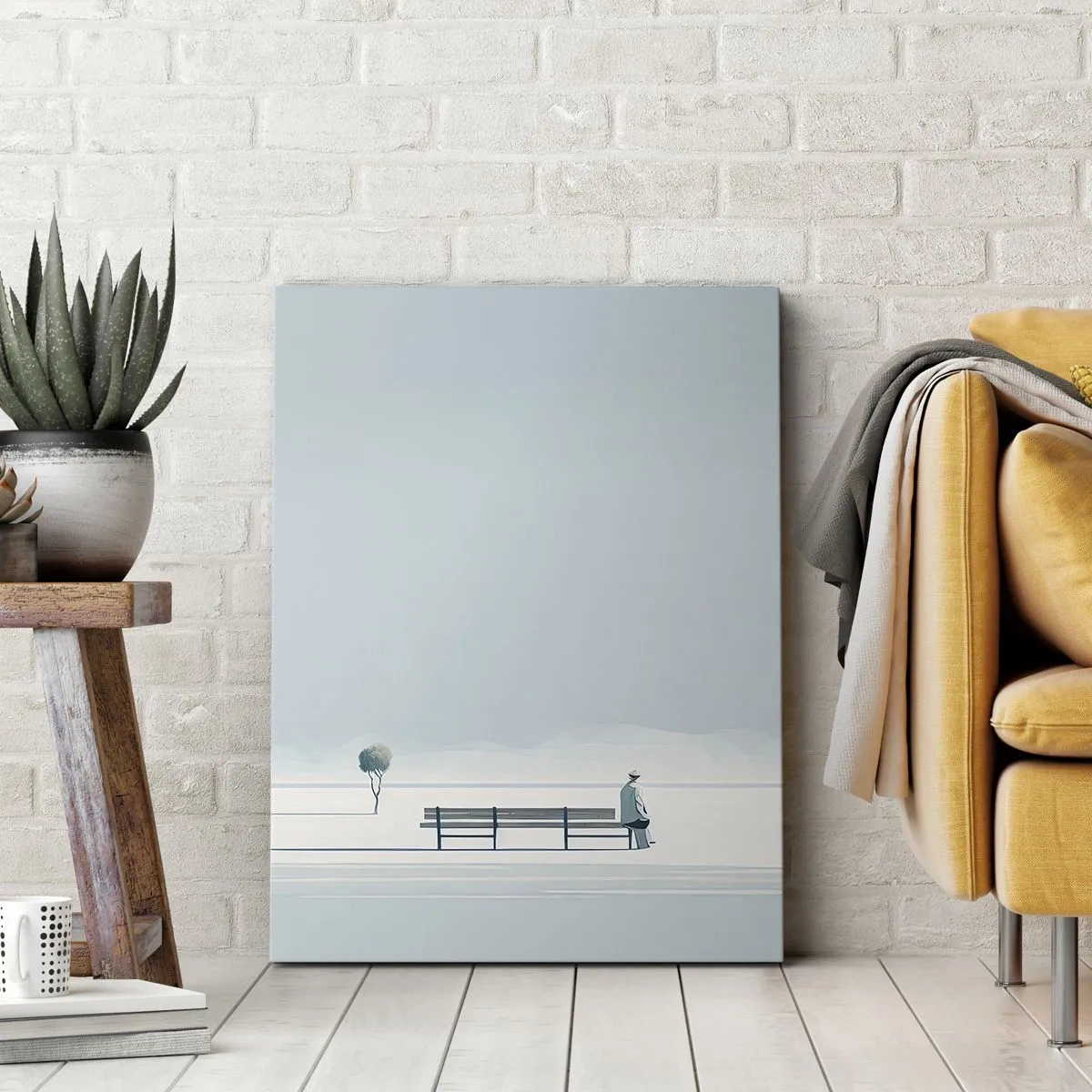 Quadro em tela - Sim, estou esperando. - 50x70 cm