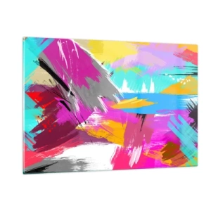 Quadro em vidro - Pinte, pinte, mais uma vez - 120x80 cm