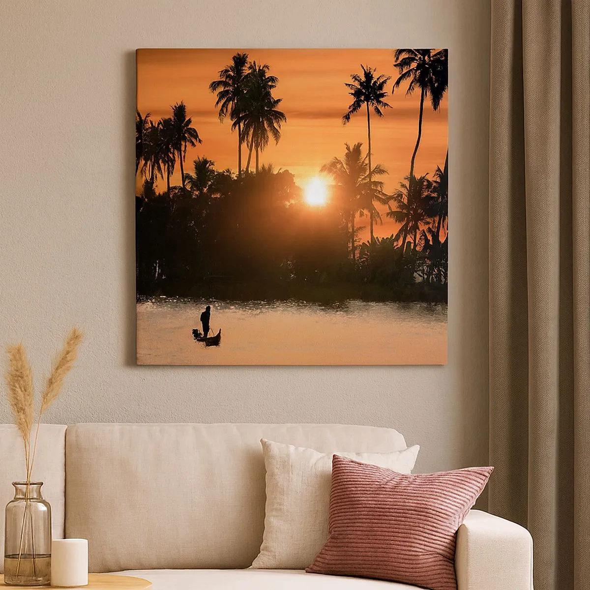 Quadro em tela - Hora do descanso - 30x30 cm