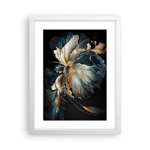 Pôster em moldura branca - Flor de samambaia de conto de fadas - 30x40 cm
