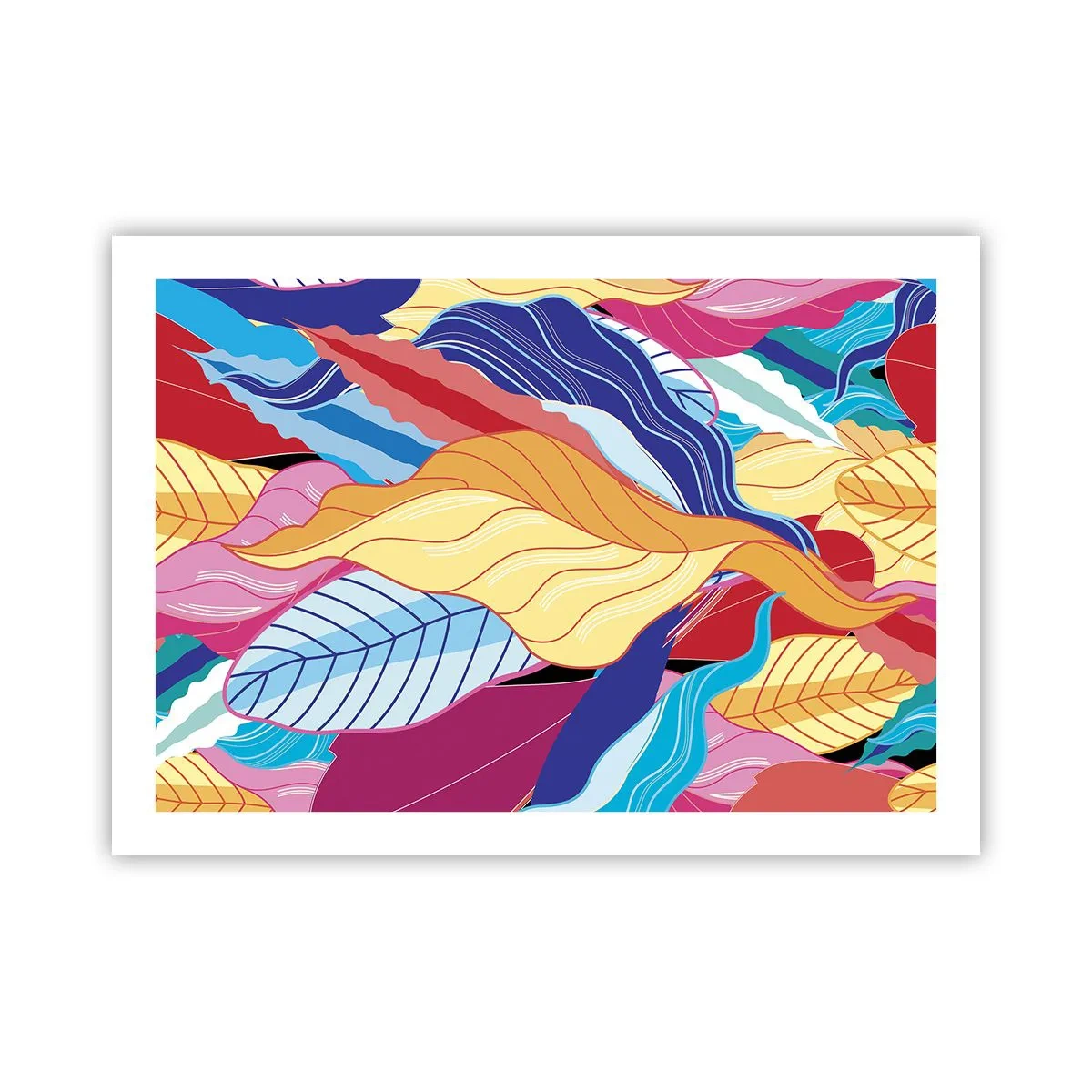 Pôster - Bagunça colorida - 70x50 cm