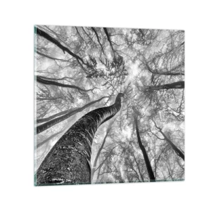 Quadro em vidro - Corrida até a luz - 50x50 cm