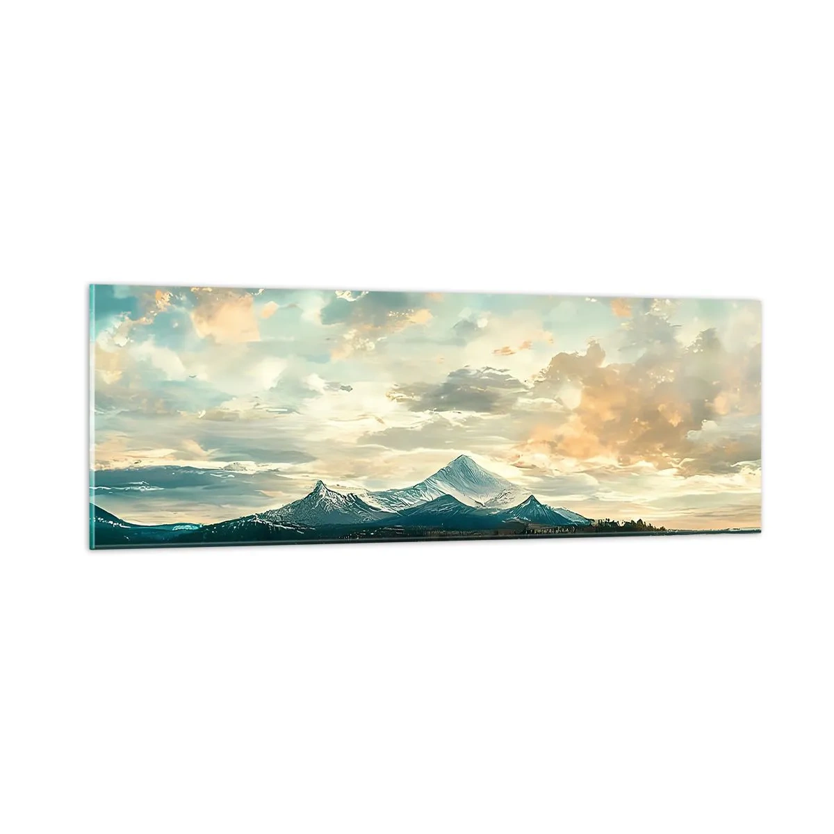 Quadro em vidro - Sob a proteção do céu - 90x30 cm